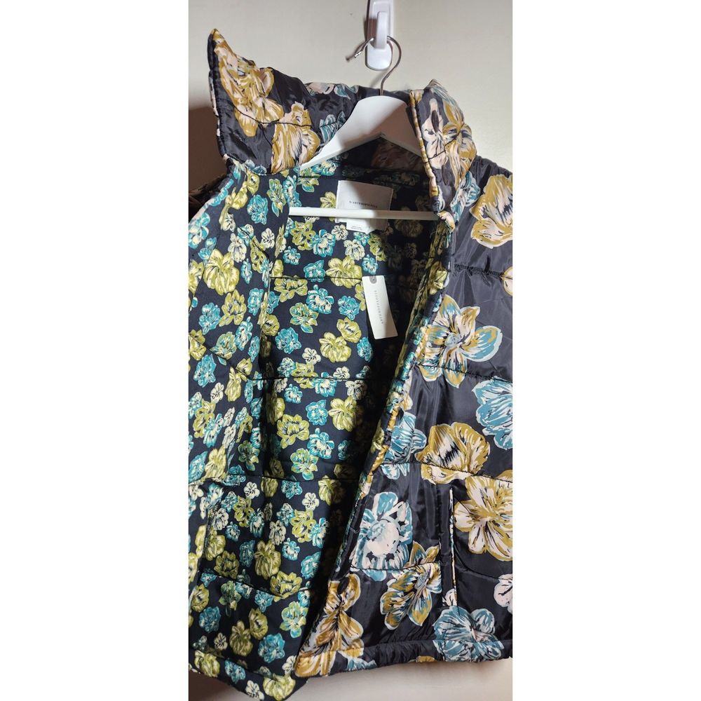JACKET, NEW Anthropologie Floral Printed Puffer Jacket, Size Small - Picture 8 of 15
